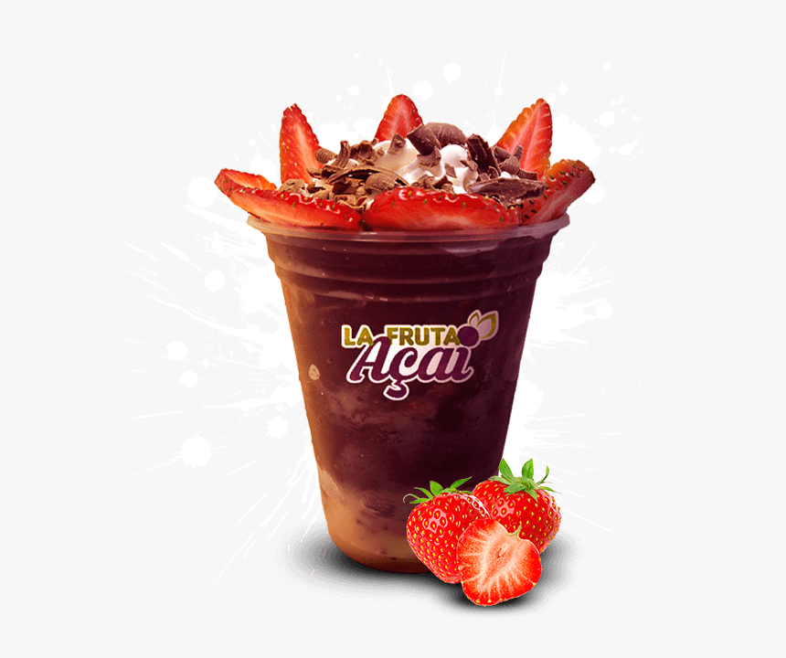 Strawberries - Copo De Açai Png, Transparent Png