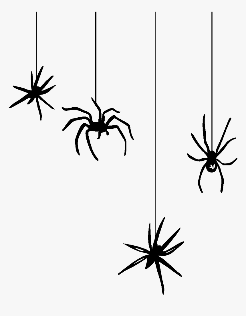 Clip Art Hanging Spider Clip Art - Halloween Spider Transparent