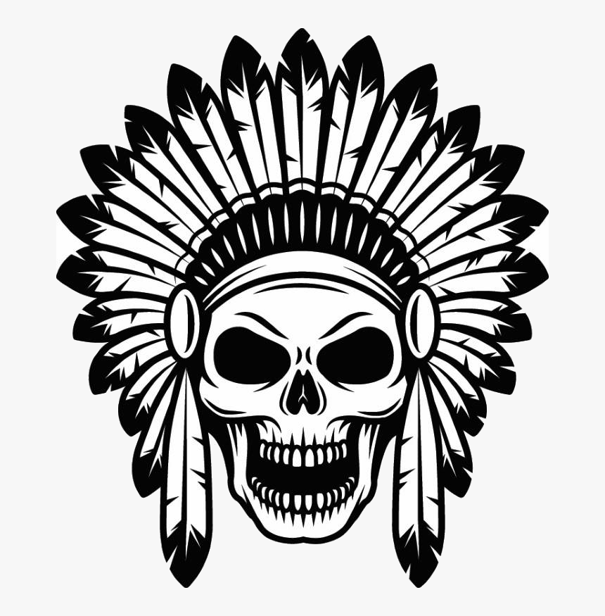 Transparent Tribal Skull Png - Native American Skull, Png Download