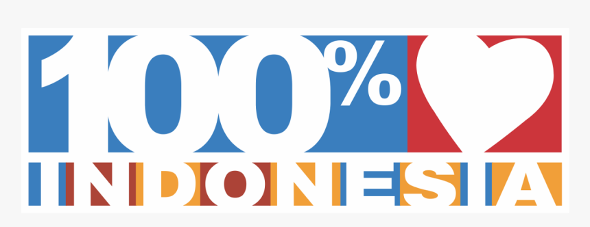 100% Cinta Indonesia Logo, 100% Cinta Indonesia Logo - Graphic Design, HD Png Download