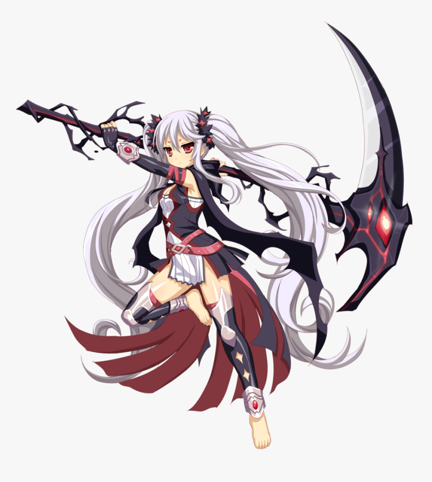 Anime Character With Reaper, HD Png Download
