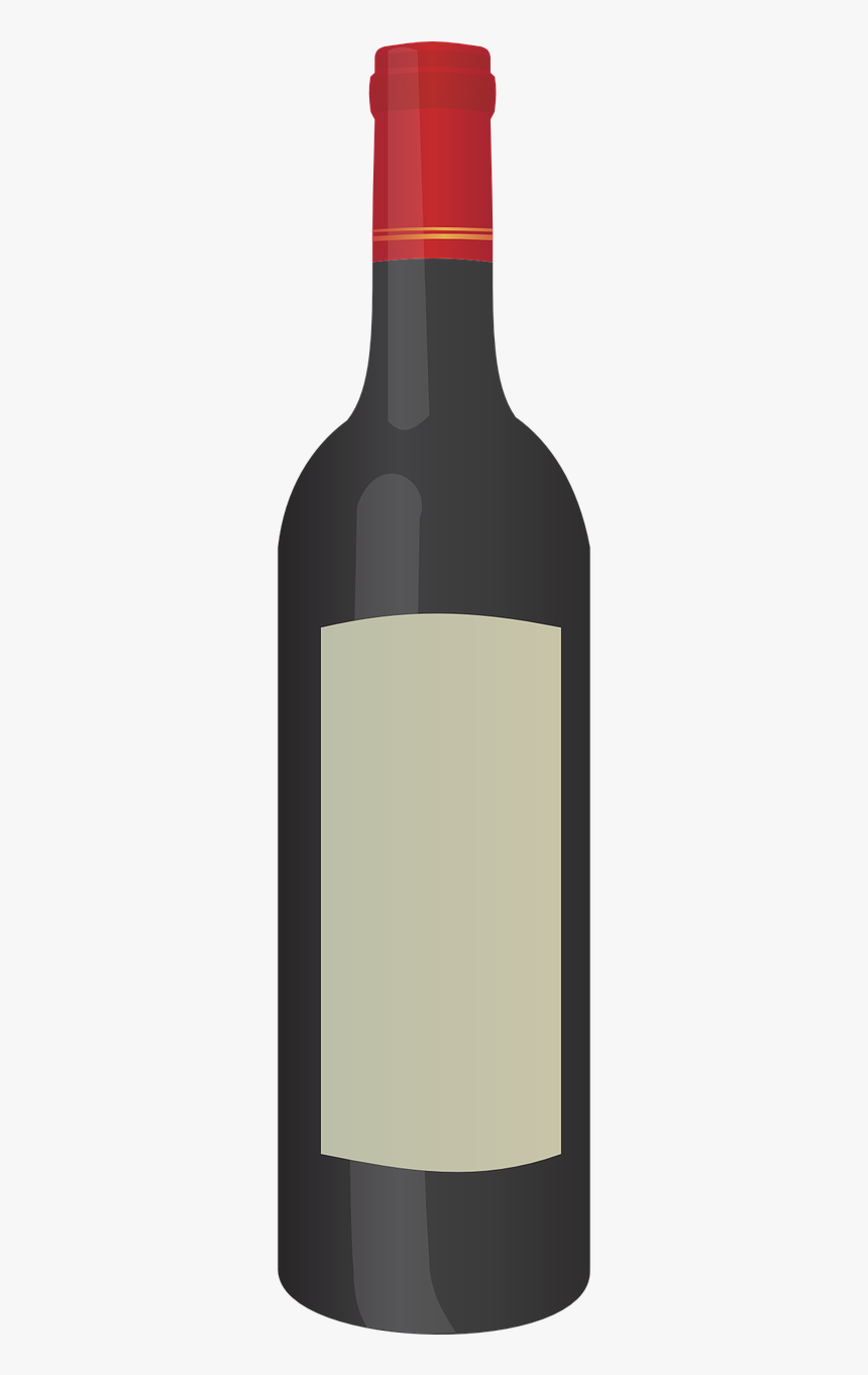 Red Wine Bottle Clipart, HD Png Download