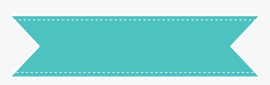 Ribbon, Flag, Mint, Green, Stitches, Celebration - Pink Ribbon Banner Png, Transparent Png