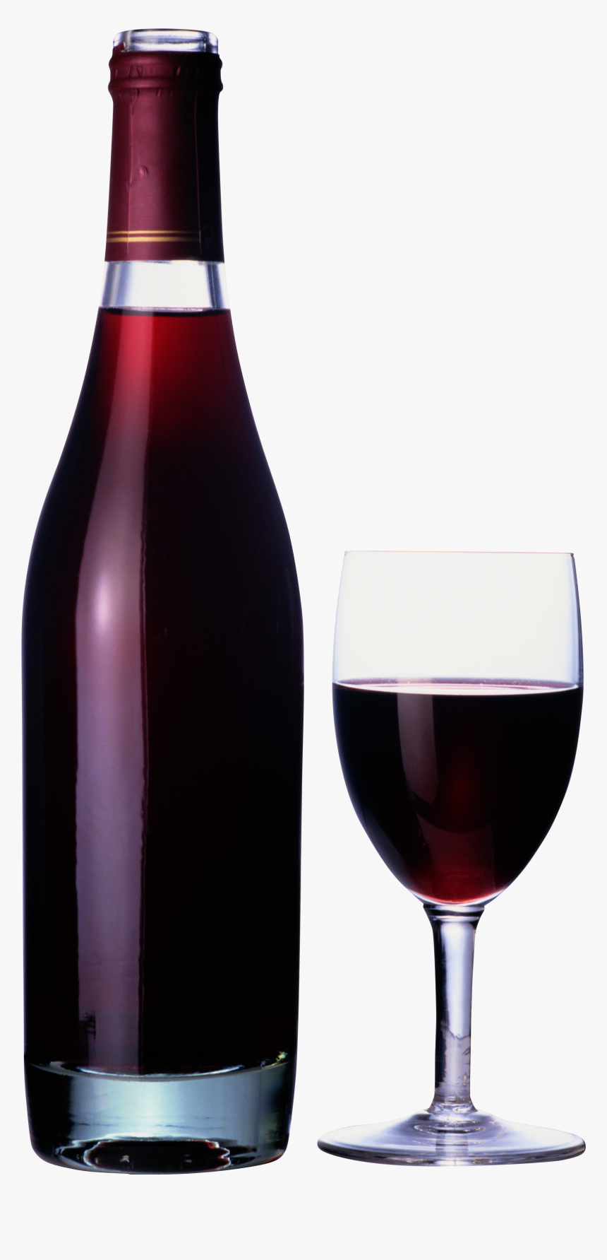 Wine Png Image - Wine Bottle And Glass Png, Transparent Png