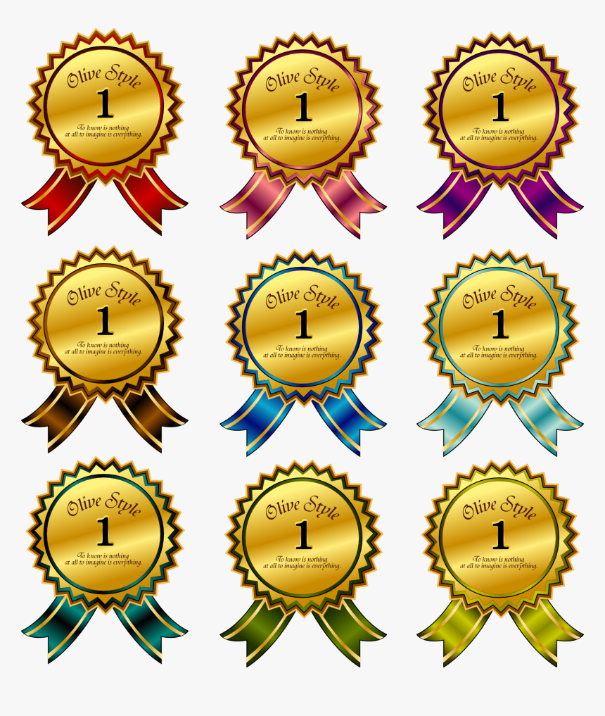 Transparent Badge Vector Png - Student Ribbons For Awards, Png Download