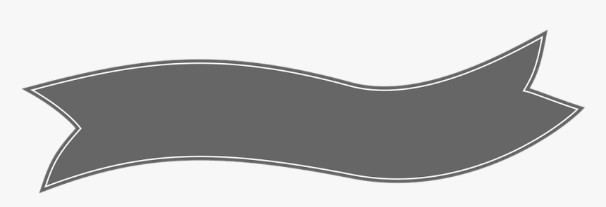 Pennant Clipart Banderita - Ribbon Banner Transparent Background, HD Png Download