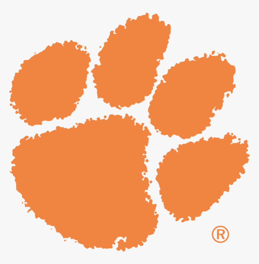 Clemson Tigers Logo Png- - Transparent Clemson Tiger Paw, Png Download