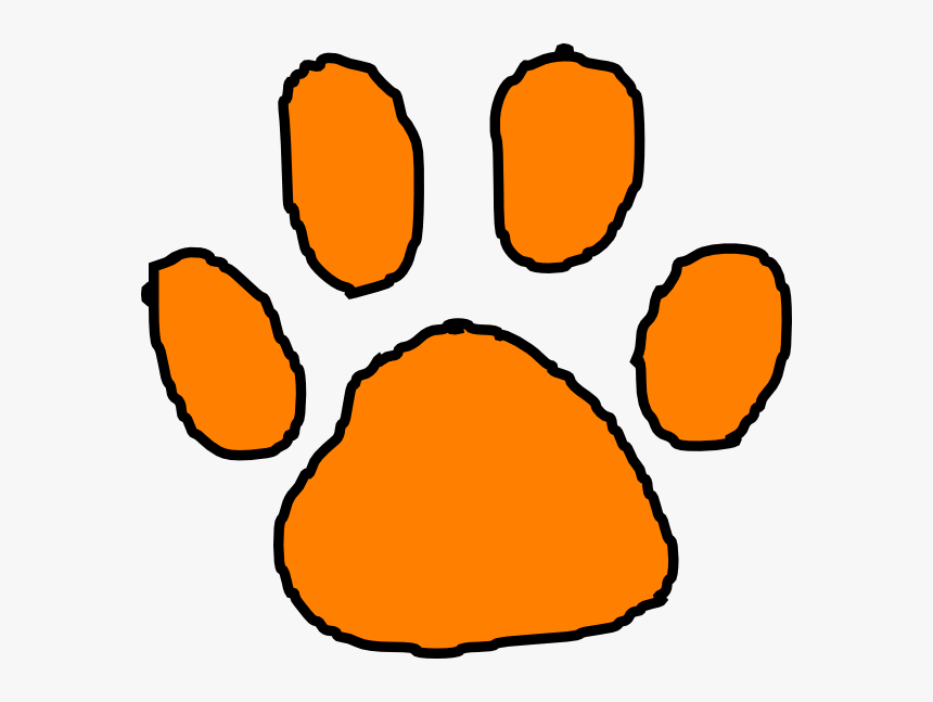 Tiger Paw Stencil - Tiger Paw Clipart Png, Transparent Png