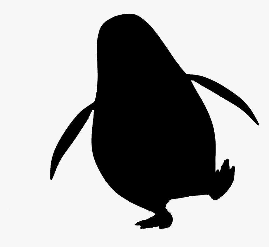 Penguin Clip Art Fauna Beak Silhouette - Adã©lie Penguin, HD Png Download