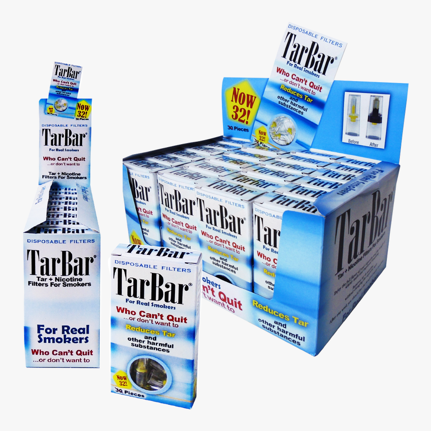 Tarbar Cigarette Filters, 10 Packs, Compare With Nic, HD Png Download