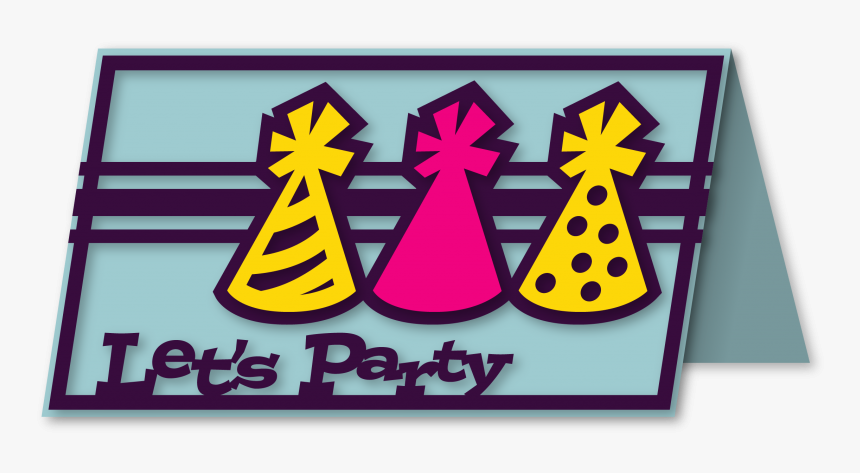 Lets Party Hat Card, HD Png Download