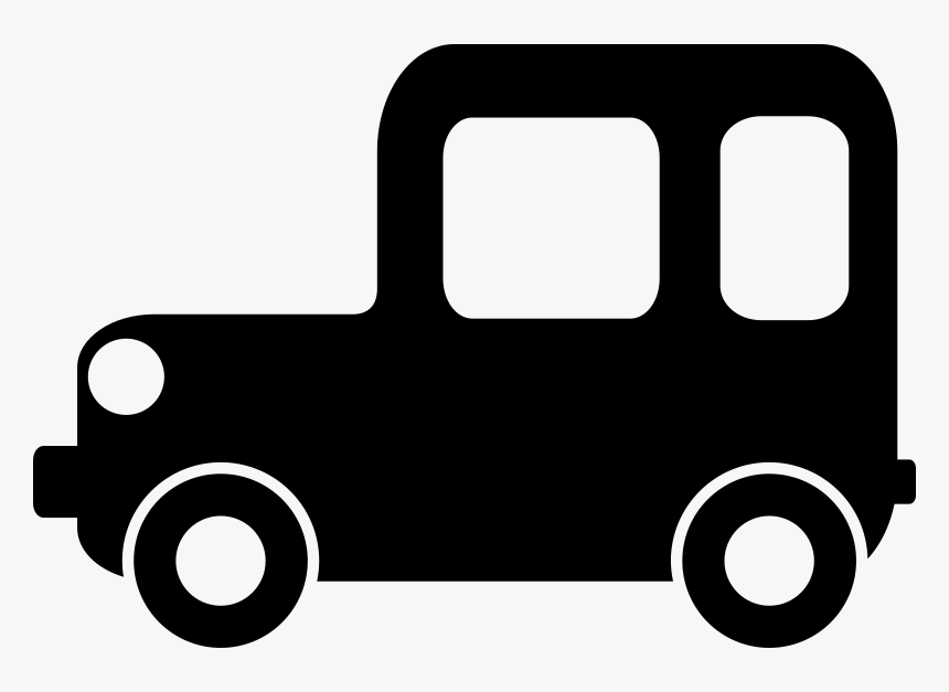 Car Icon Black And White, HD Png Download