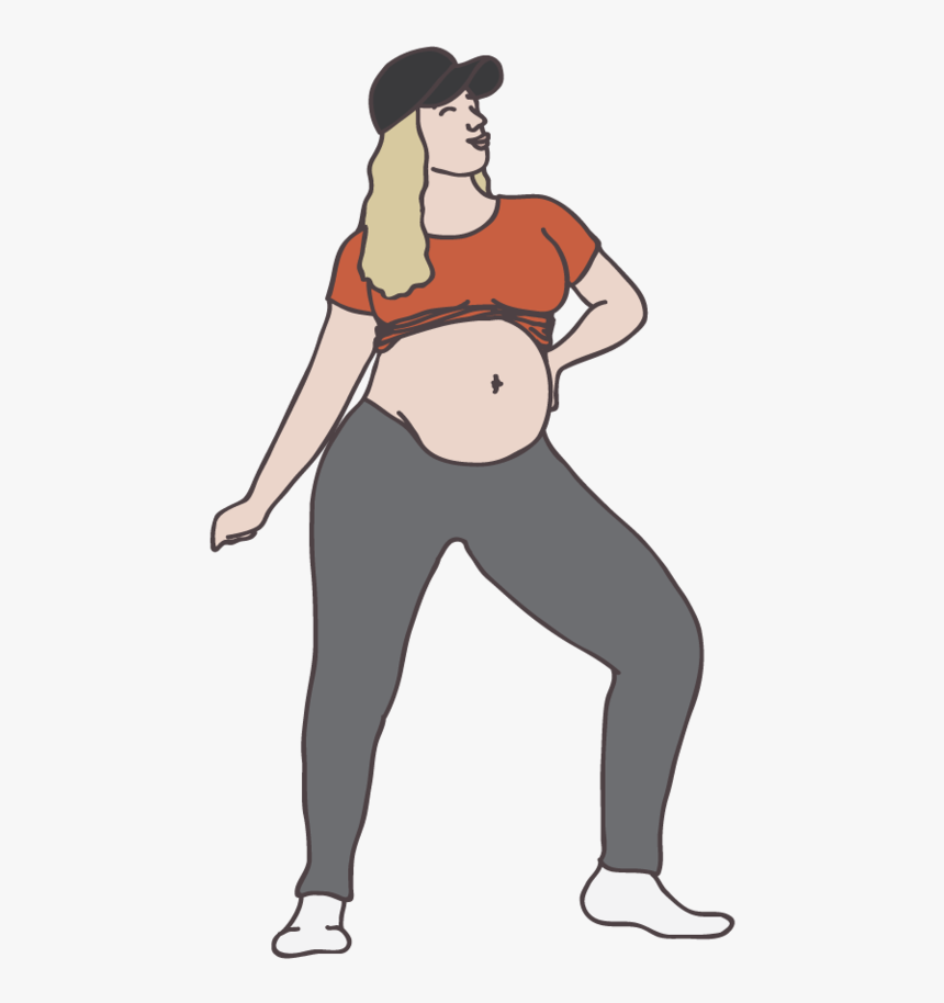 6 Dancing Pregnant People-03, HD Png Download