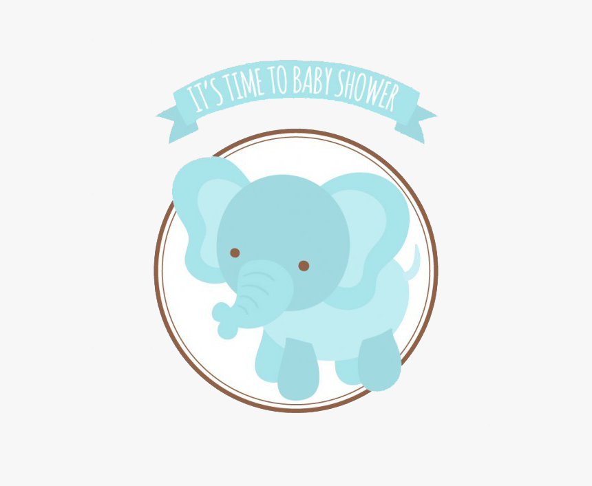 African Bush Elephant Infant Elephantidae Baby Shower, HD Png Download