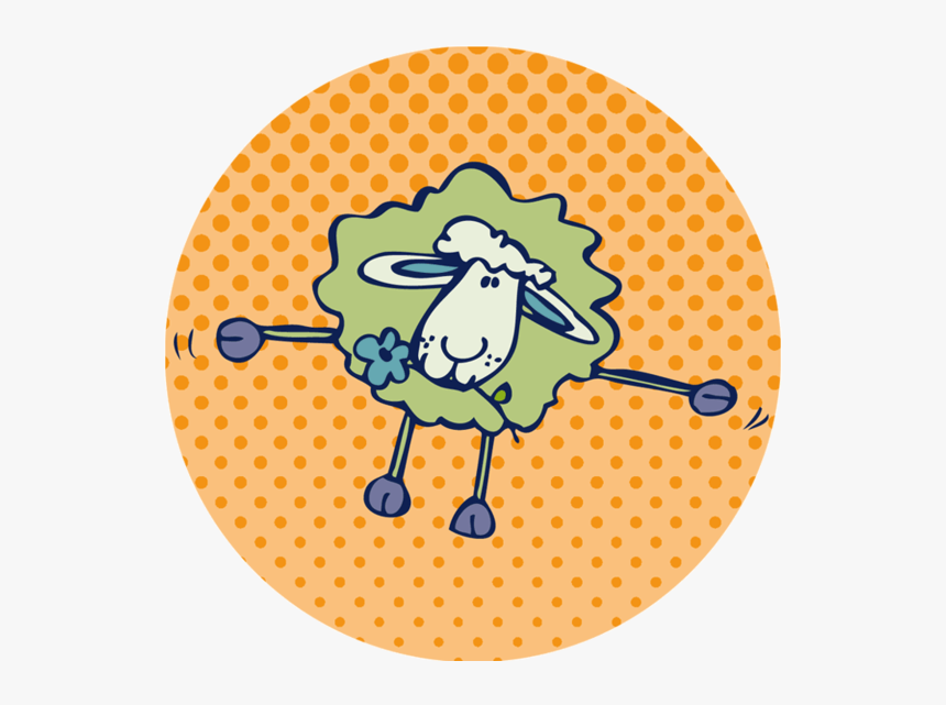 Counting Sheep Round Coaster, HD Png Download