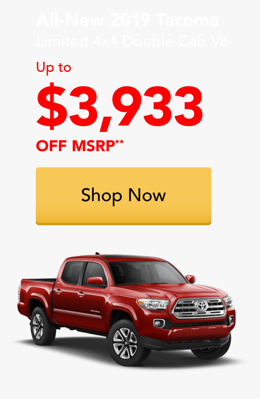 All-new 2019 Tacoma Limited Double Cab V6, HD Png Download