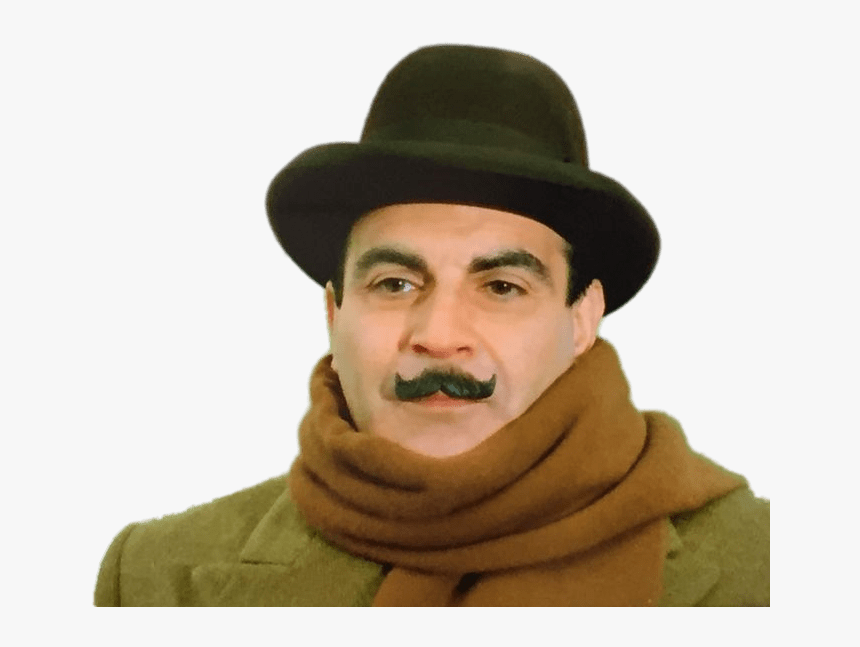 Hercule Poirot David Suchet With Scarf, HD Png Download