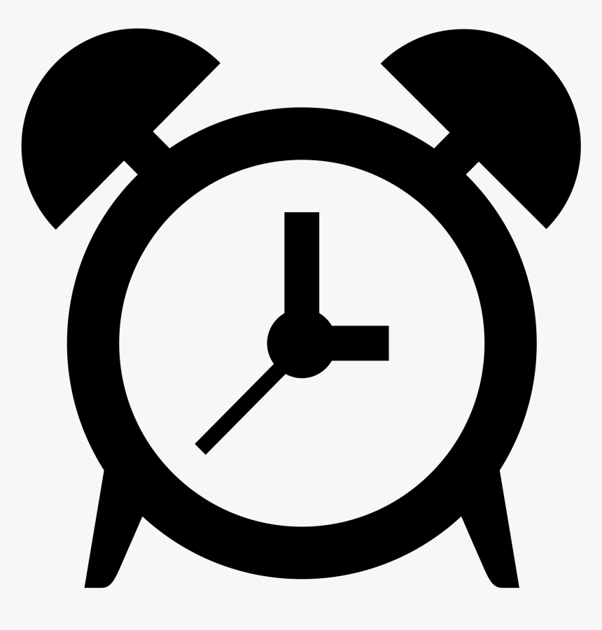 Clock Emoji Black And White Clipart , Png Download, Transparent Png
