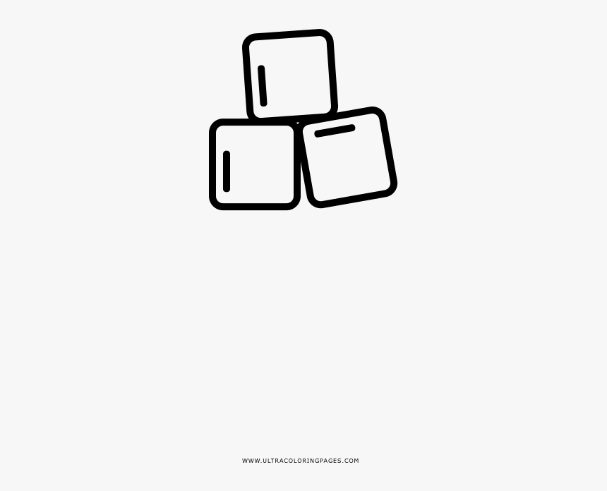 Sugar Cubes Coloring Page, HD Png Download