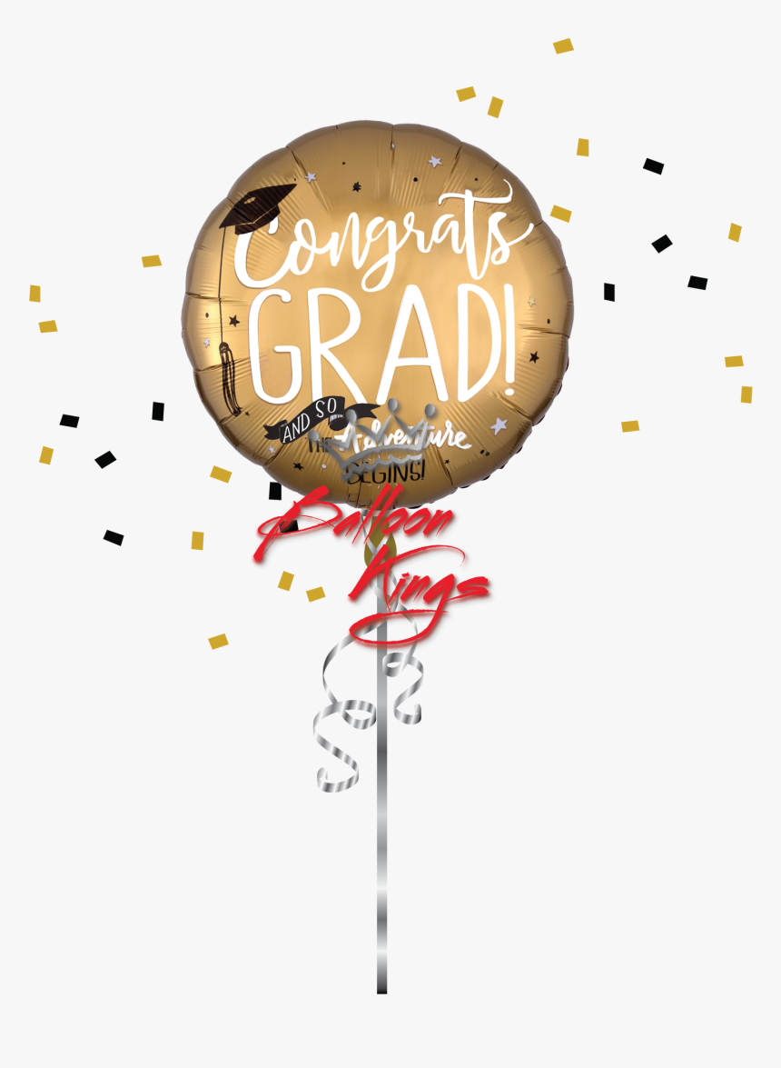 Congrats Grad The Adventure Begins, HD Png Download