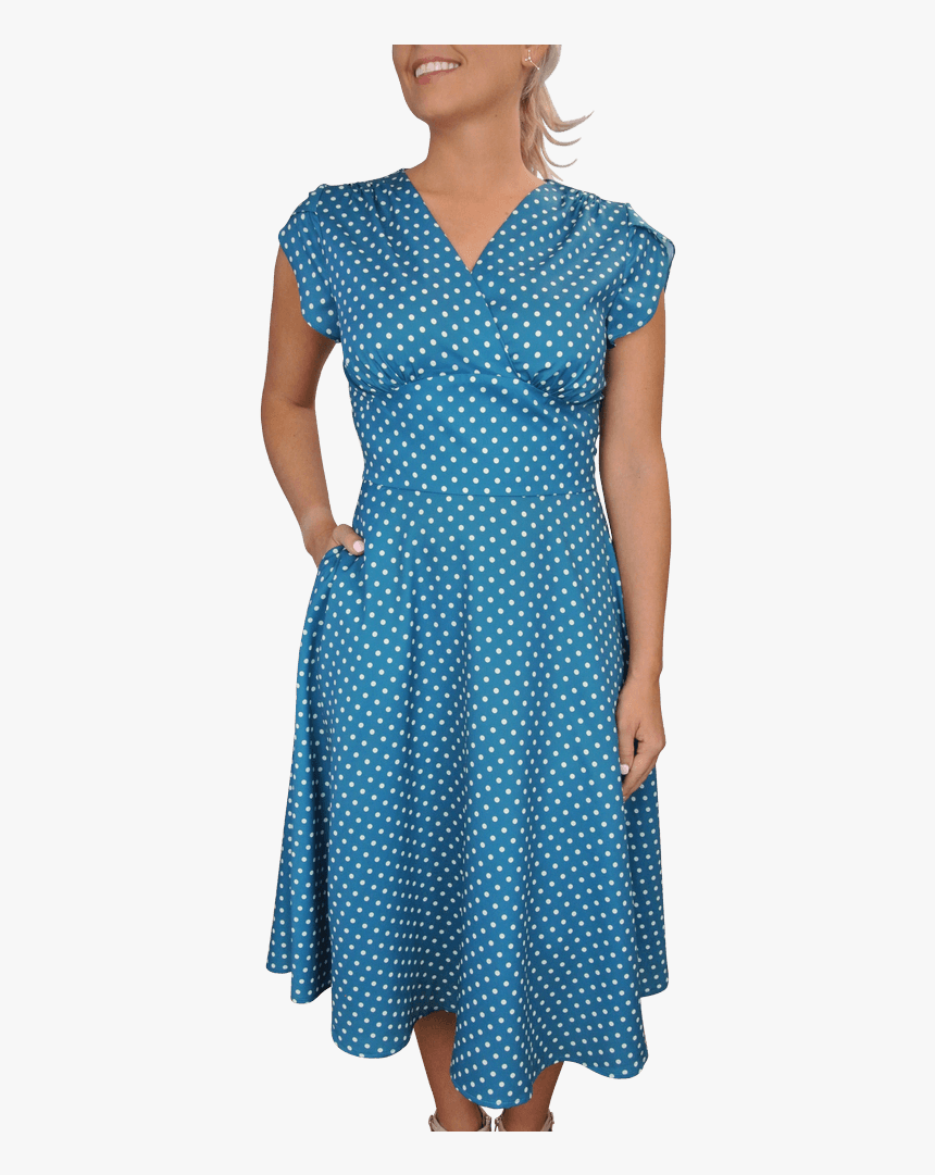 Tabby Polka Dot Tea Dress, HD Png Download