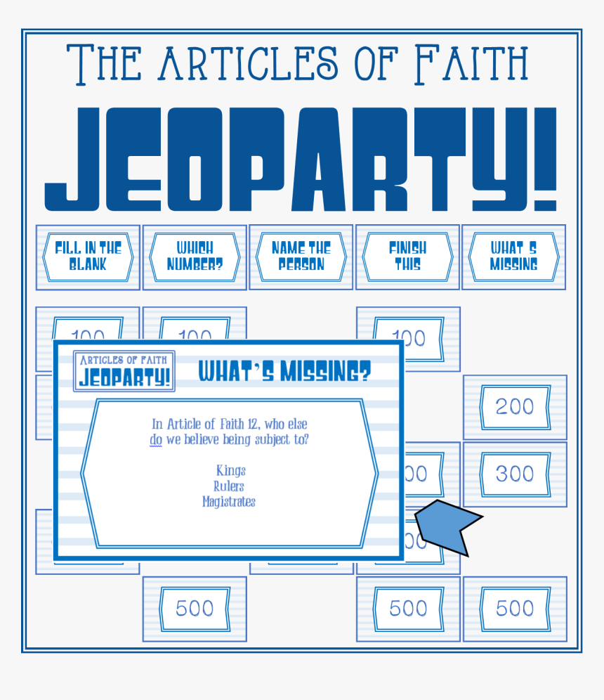 Not Jeopardy, Jeoparty See What I Did There, HD Png Download