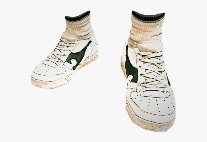 Dead Rising White Tennis Shoes, HD Png Download