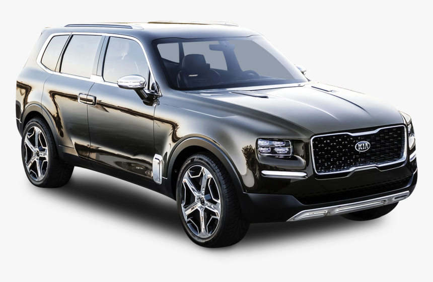 Kia Telluride Black Car Png Image 
										 Title, Transparent Png