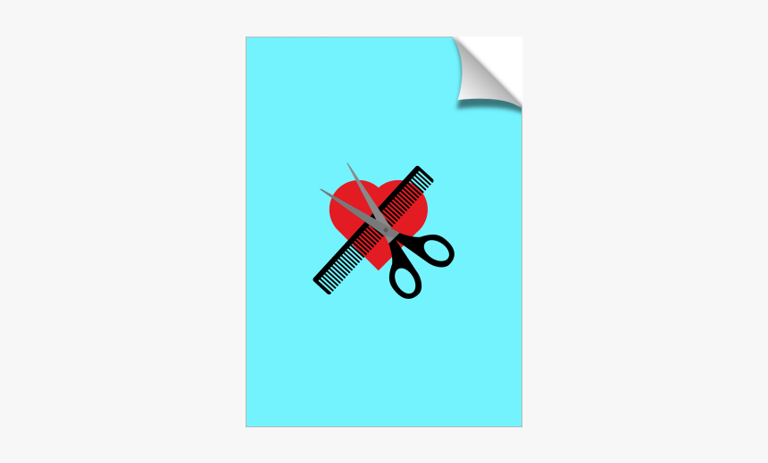 Scissors And Comb Png, Transparent Png