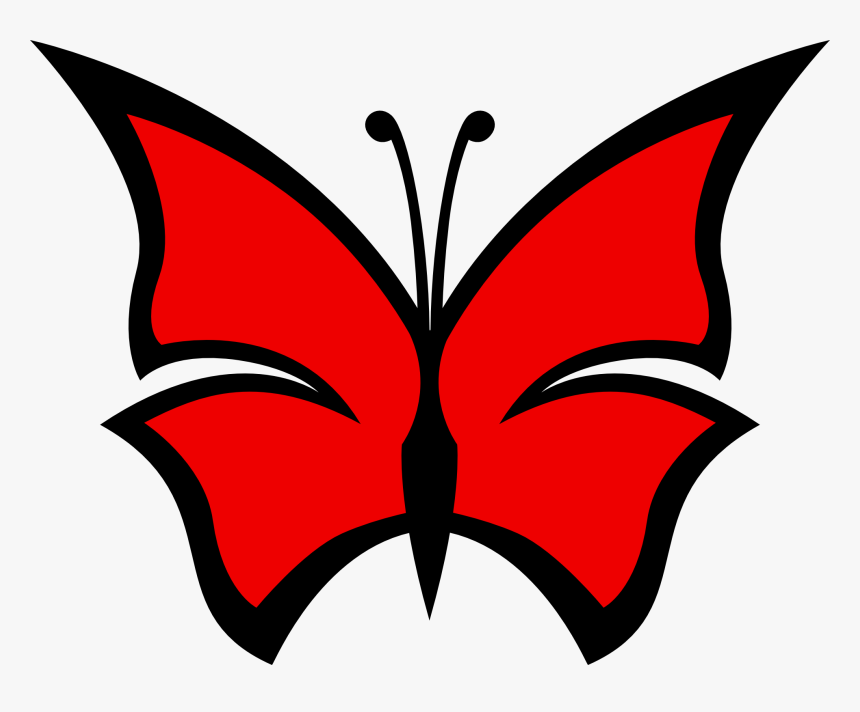 Red Pen With Butterfly Clipart, HD Png Download