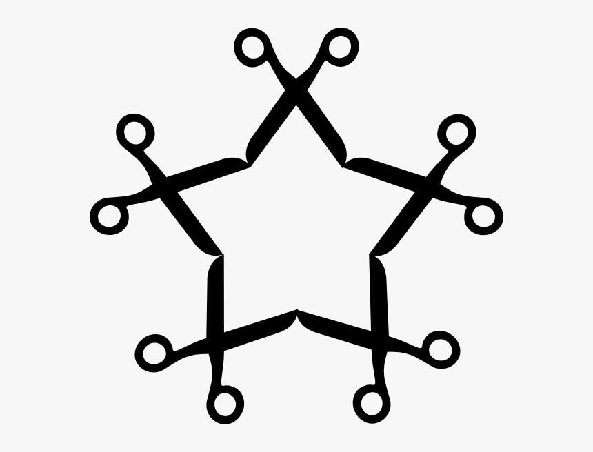 Scissor Star Clip Art, HD Png Download