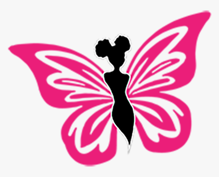 Clip Art Pink And Black Butterflies, HD Png Download