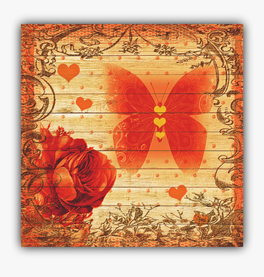 Red Butterfly Png, Transparent Png