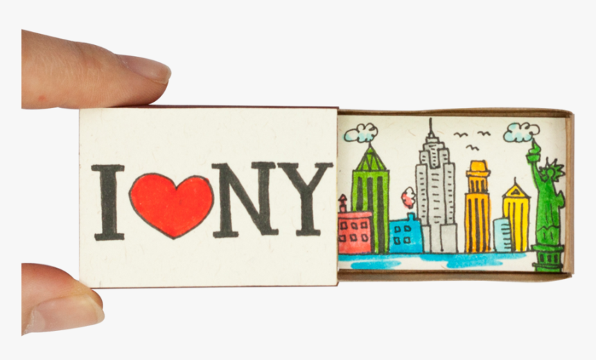 I Love Ny Matchbox Card, HD Png Download
