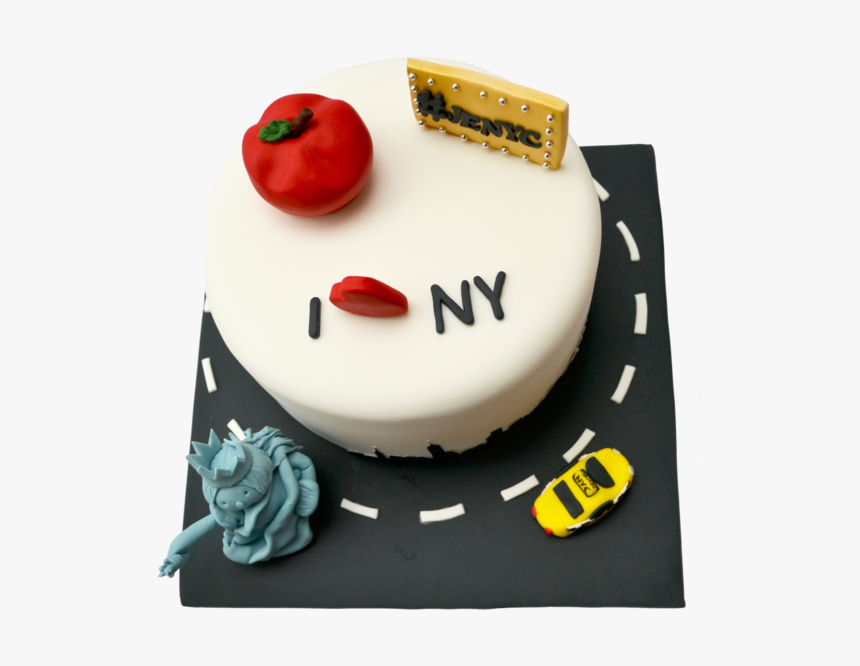 I Love New York Cake I Love Nyc With Edible Statue, HD Png Download