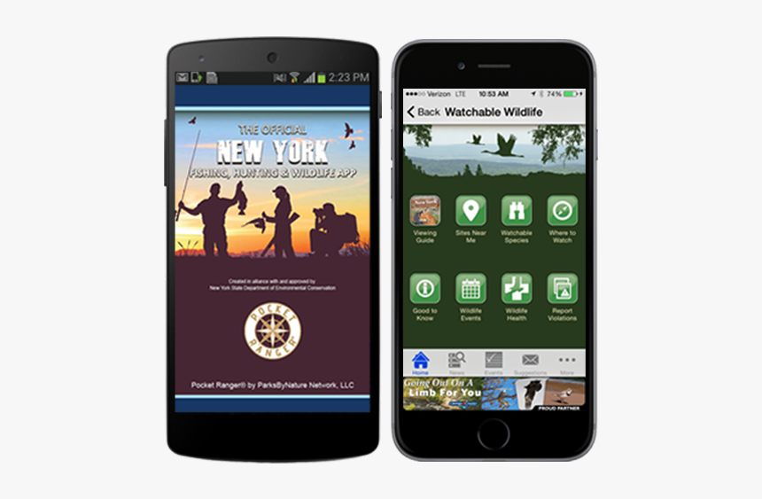 New York Fishing, Hunting & Wildlife App, HD Png Download
