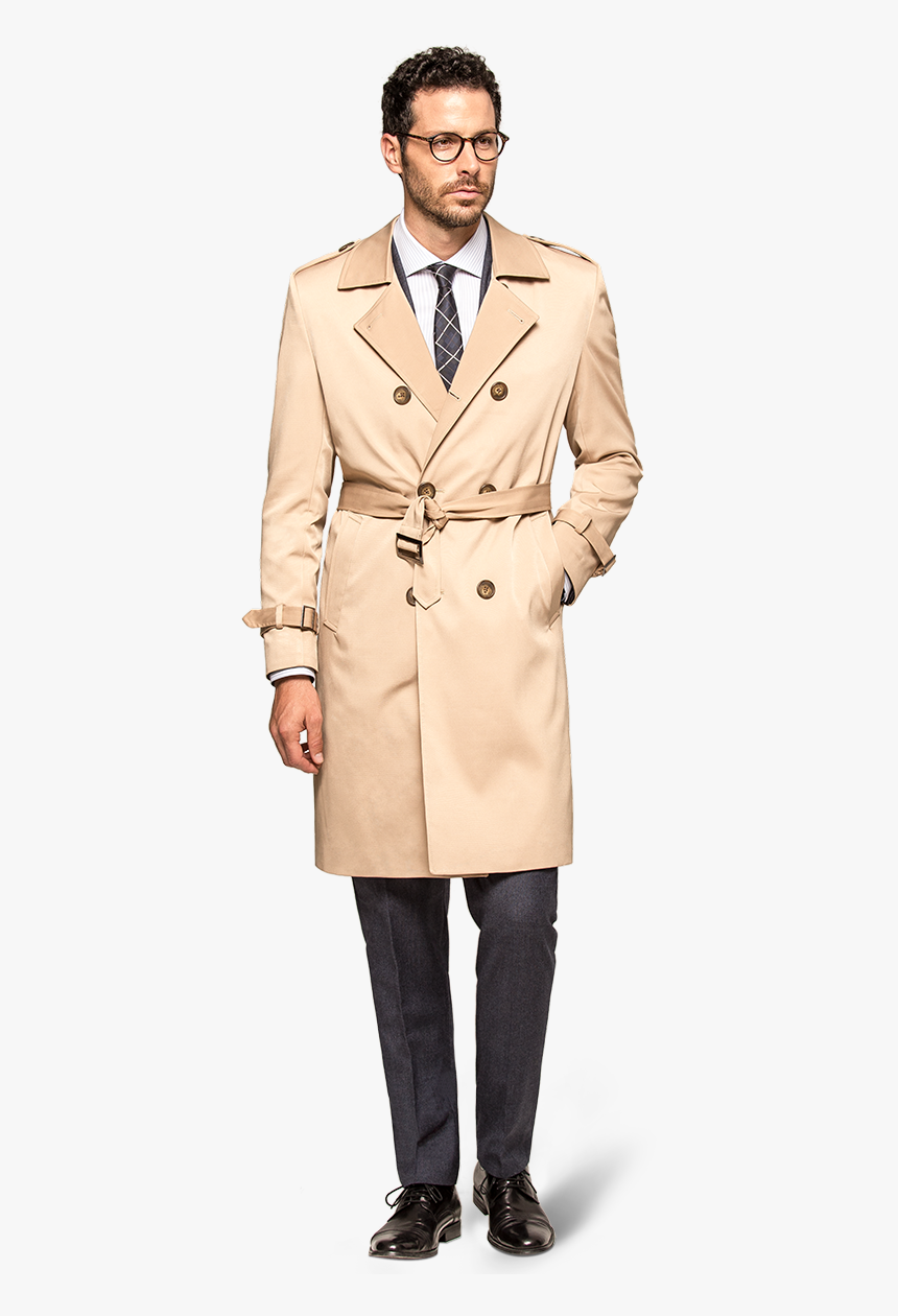 Mens Long Trench Coat, HD Png Download