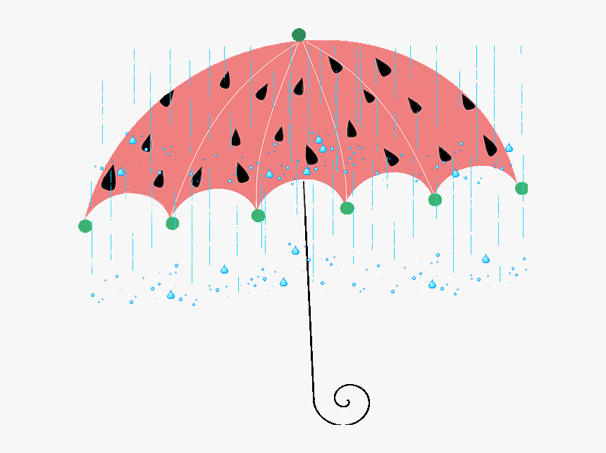 Umbrella Rain Showers Spring Splash Water, HD Png Download
