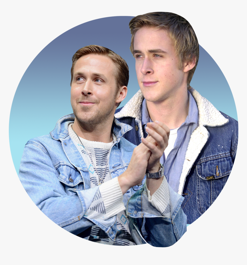 A Photo Illustration Of Ryan Gosling In Jean Jackets, HD Png Download