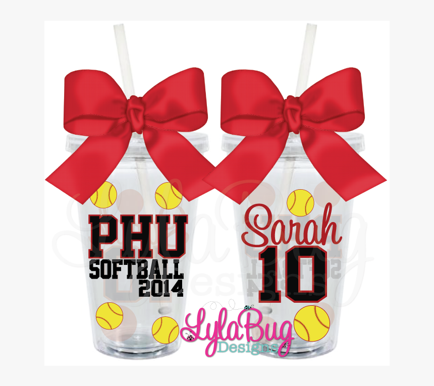 Softball Player Acrylic Tumbler, HD Png Download