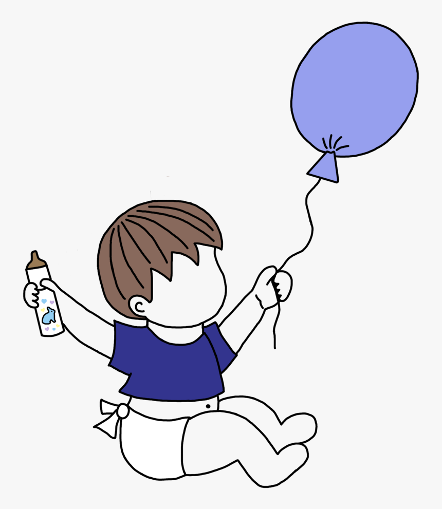 Adoption Announcements Baby Boy With Balloons Mandys, HD Png Download