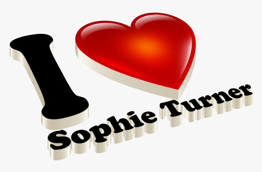 Sophie Turner Heart Name Transparent Png, Png Download