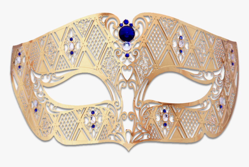 Gold Series Diamond Design Laser Cut Venetian Masquerade, HD Png Download