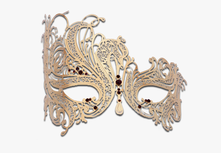 Gold Series Swan Metal Filigree Laser Cut Venetian, HD Png Download