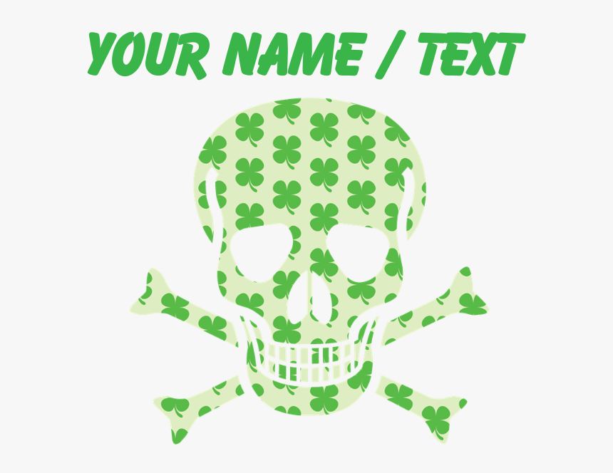 Custom Irish Pirate Skull And Crossbones Mousepad, HD Png Download