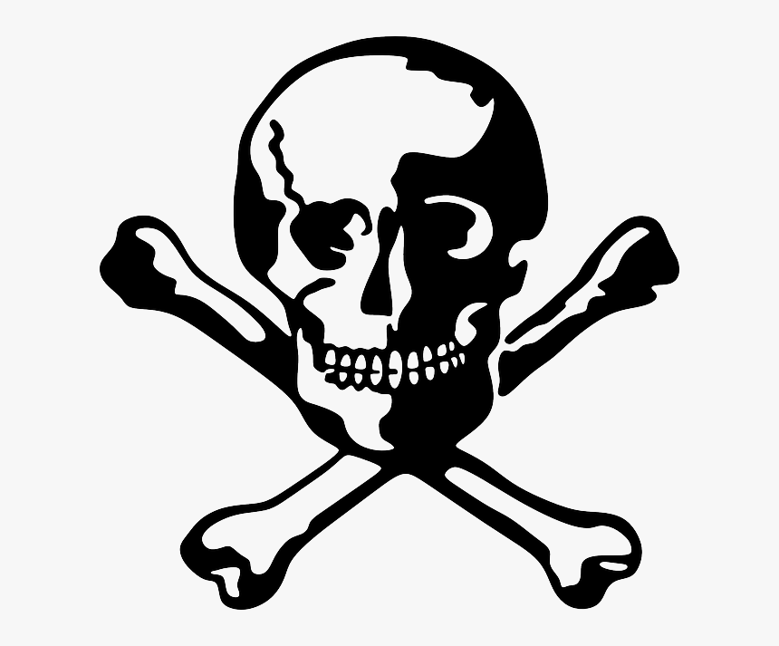 Skull, Bones, Cross Bones, Dead, HD Png Download