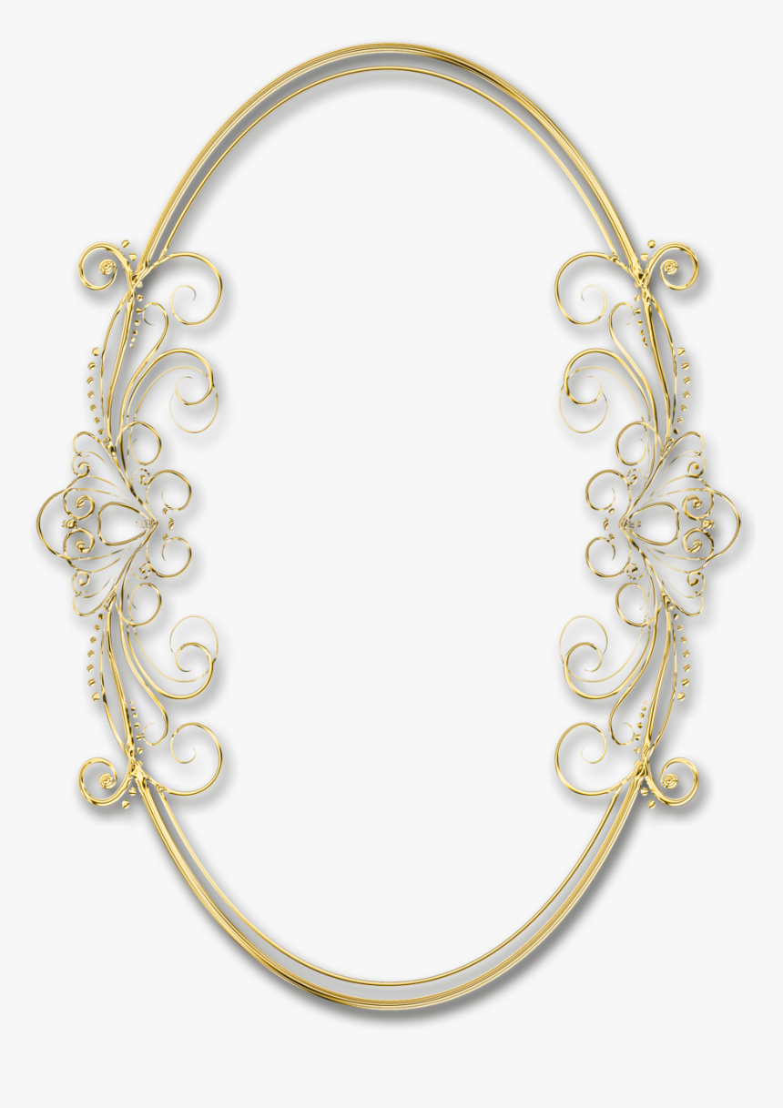 Cadre Frame Background, 3d Sheets, Oval Frame, Bangles,, HD Png Download
