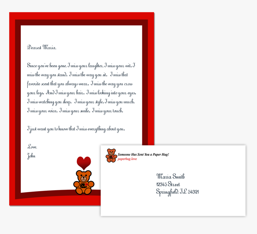 Paper Hug Letters Romantic, HD Png Download