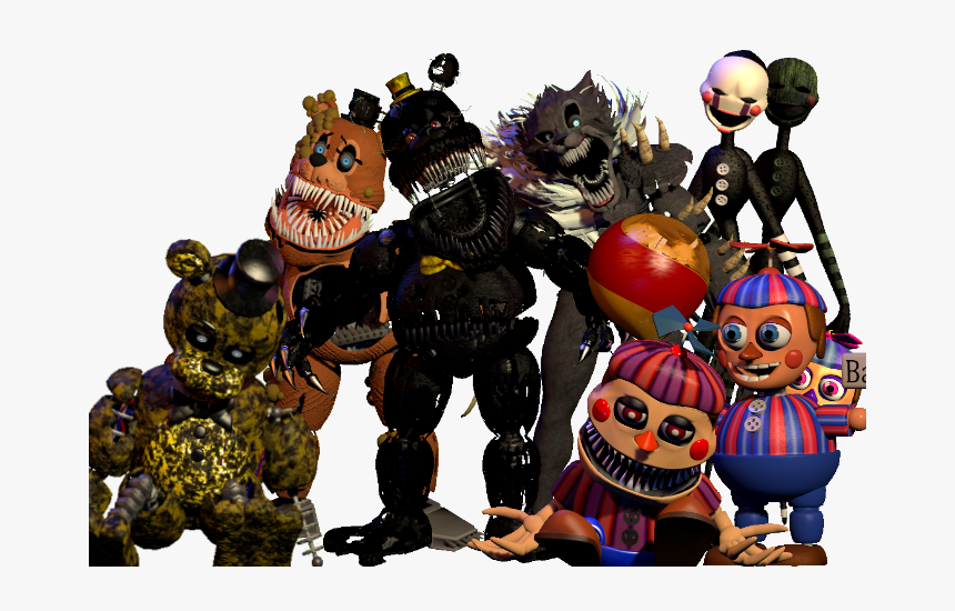 Nightmare Foxy Png, Transparent Png