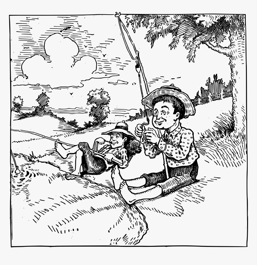 Fishing Boys Clip Arts, HD Png Download